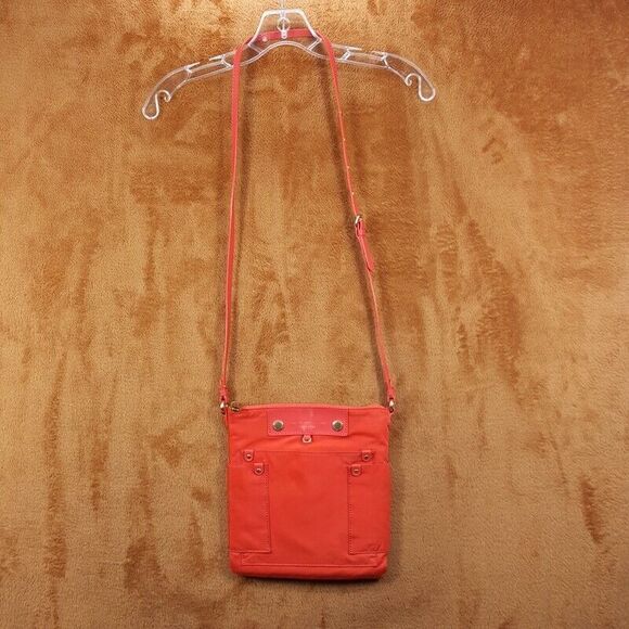 MARC JACOBS Handbag Red Nylon Leather Trim Gold Hardware SIA Crossbody - Picture 2 of 10